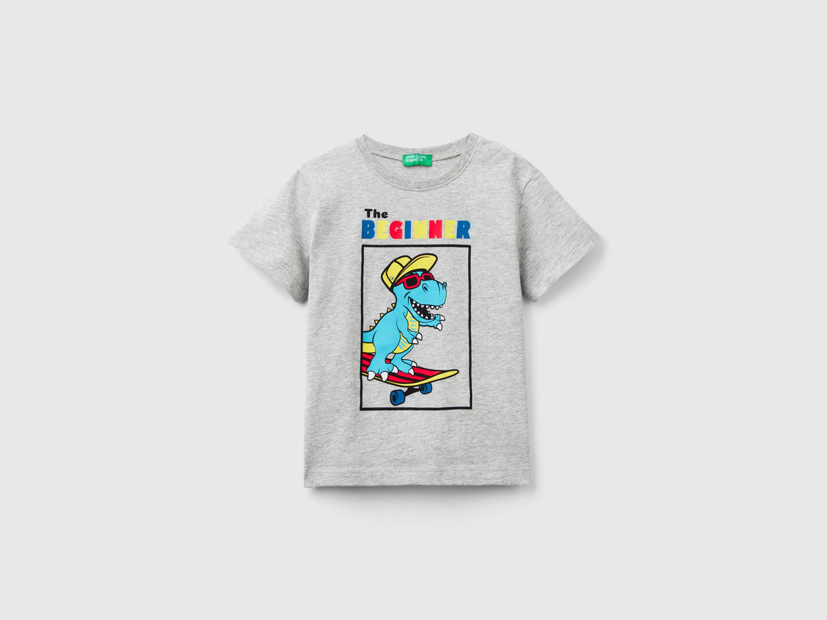 T-shirt con dettagli fluo