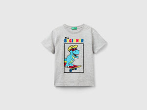 T-shirt con dettagli fluo