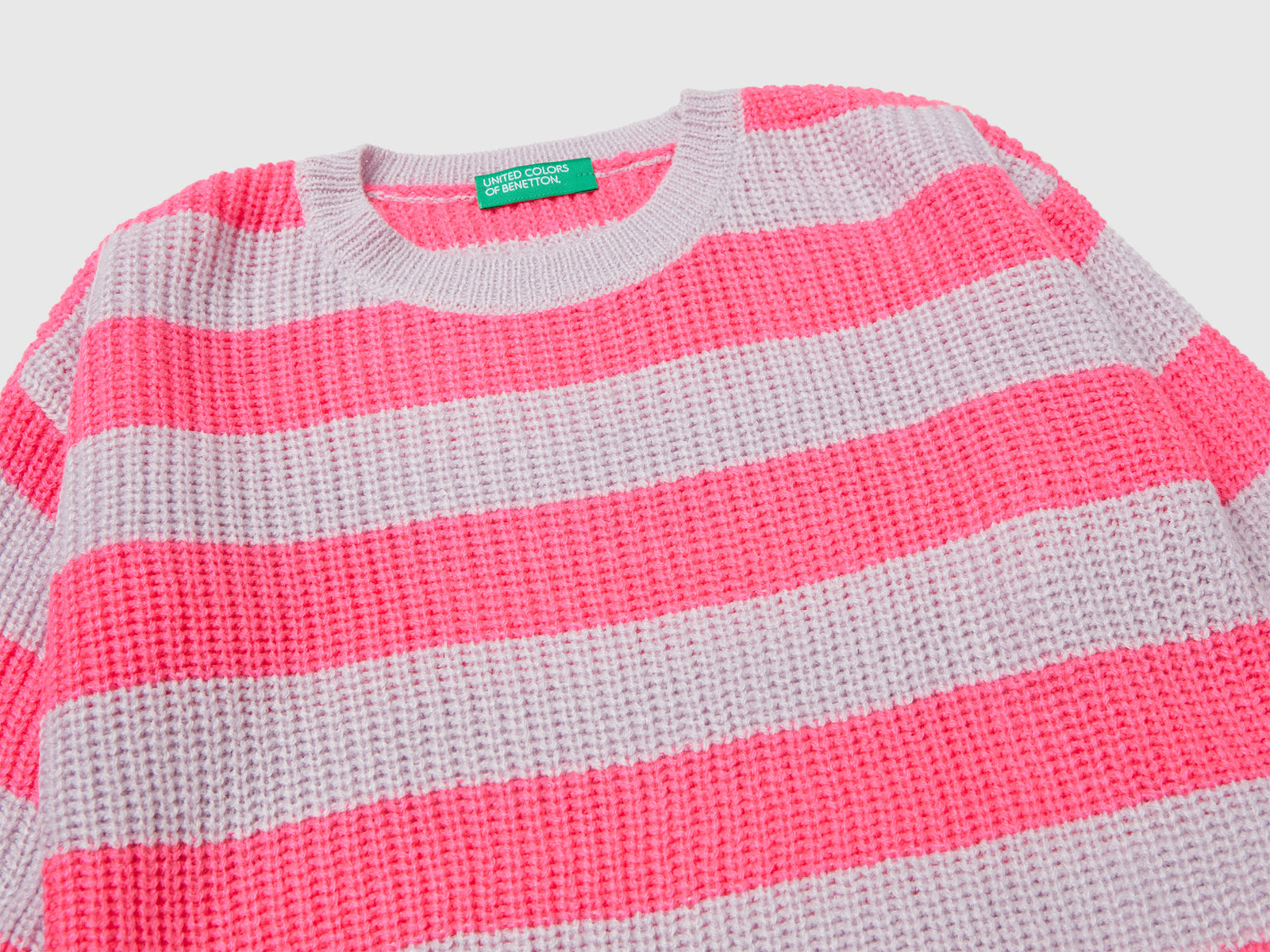 Maglione a righe da bimba lavanda 3 | Benetton Outlet