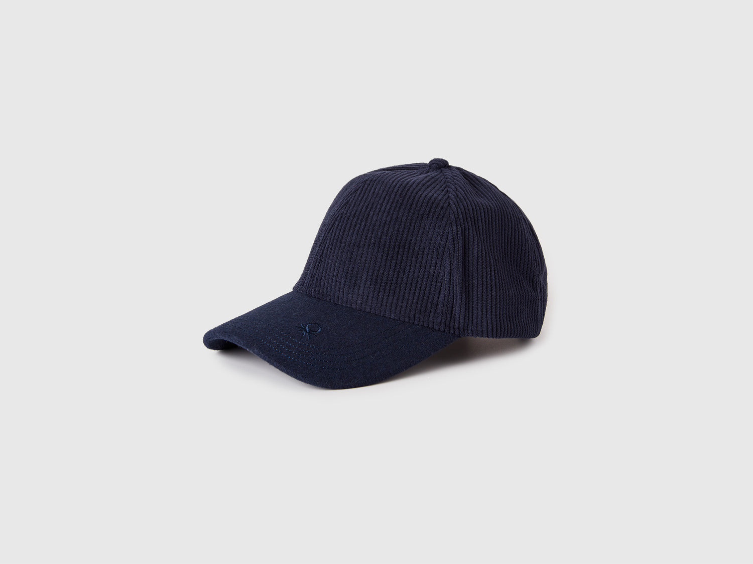 Cappellino baseball con ricamo logo da uomo blu scuro | Benetton Outlet