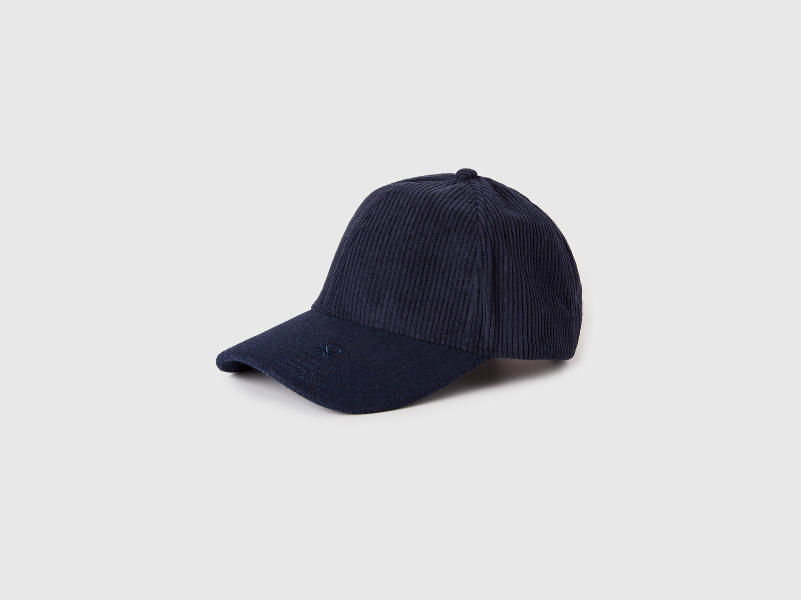 Cappellino baseball con ricamo logo da uomo blu scuro | Benetton Outlet