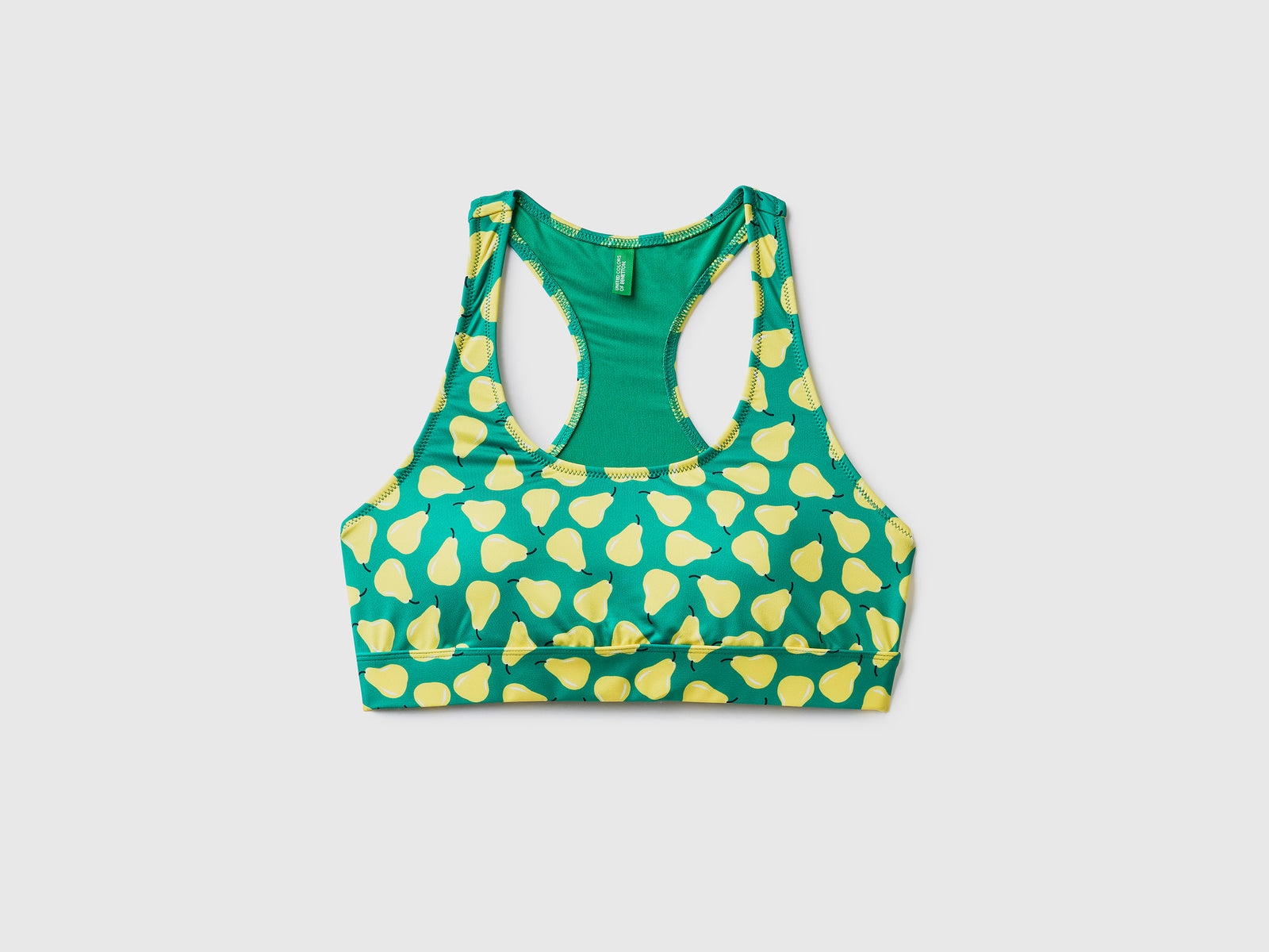 Reggiseno costume modello bralette con imbottitura estraibile da donna verde | Benetton Outlet