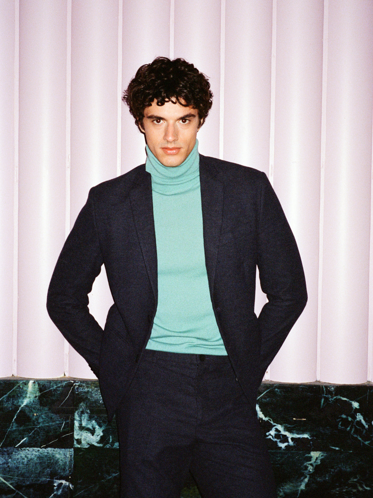 Maglia collo alto slim fit