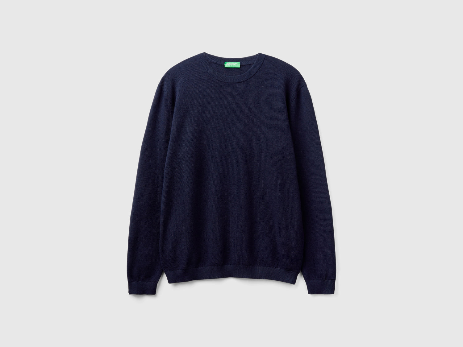 Maglioncino in misto cashmere da uomo blu scuro | Benetton Outlet