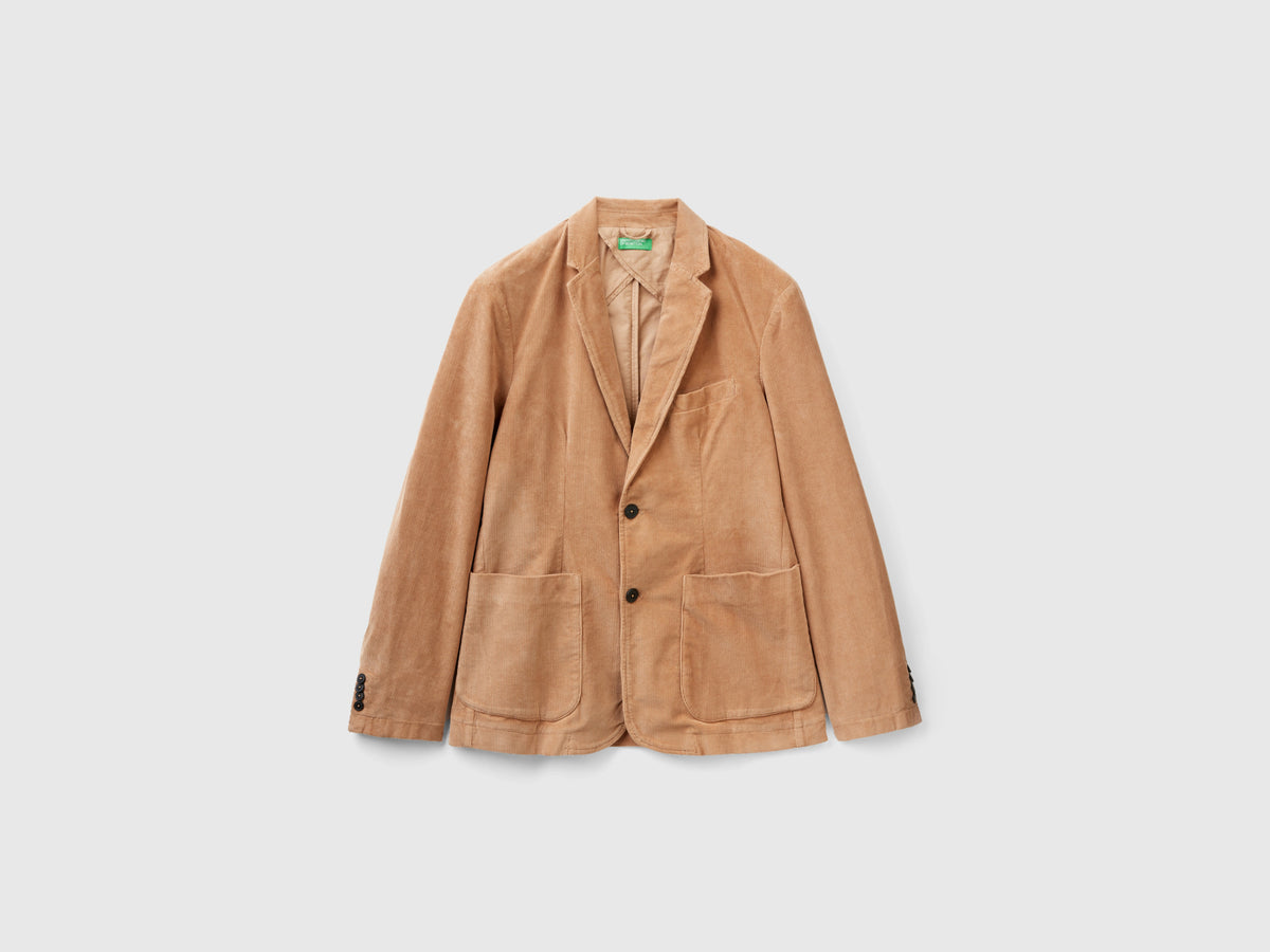 Blazer slim fit in velluto
