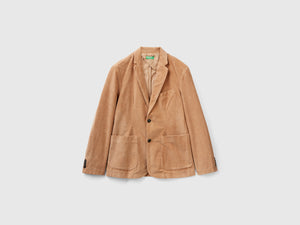 Blazer slim fit in velluto