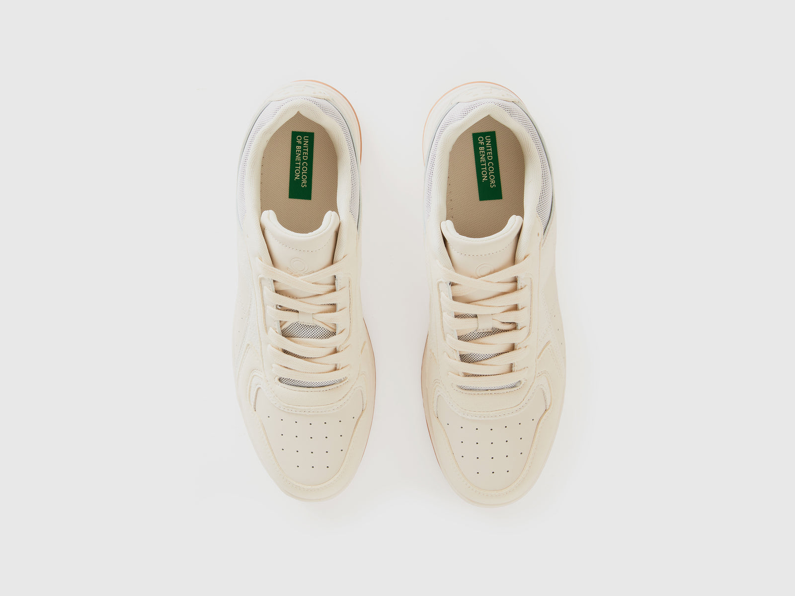 Sneakers basse da uomo bianco panna 4 | Benetton Outlet