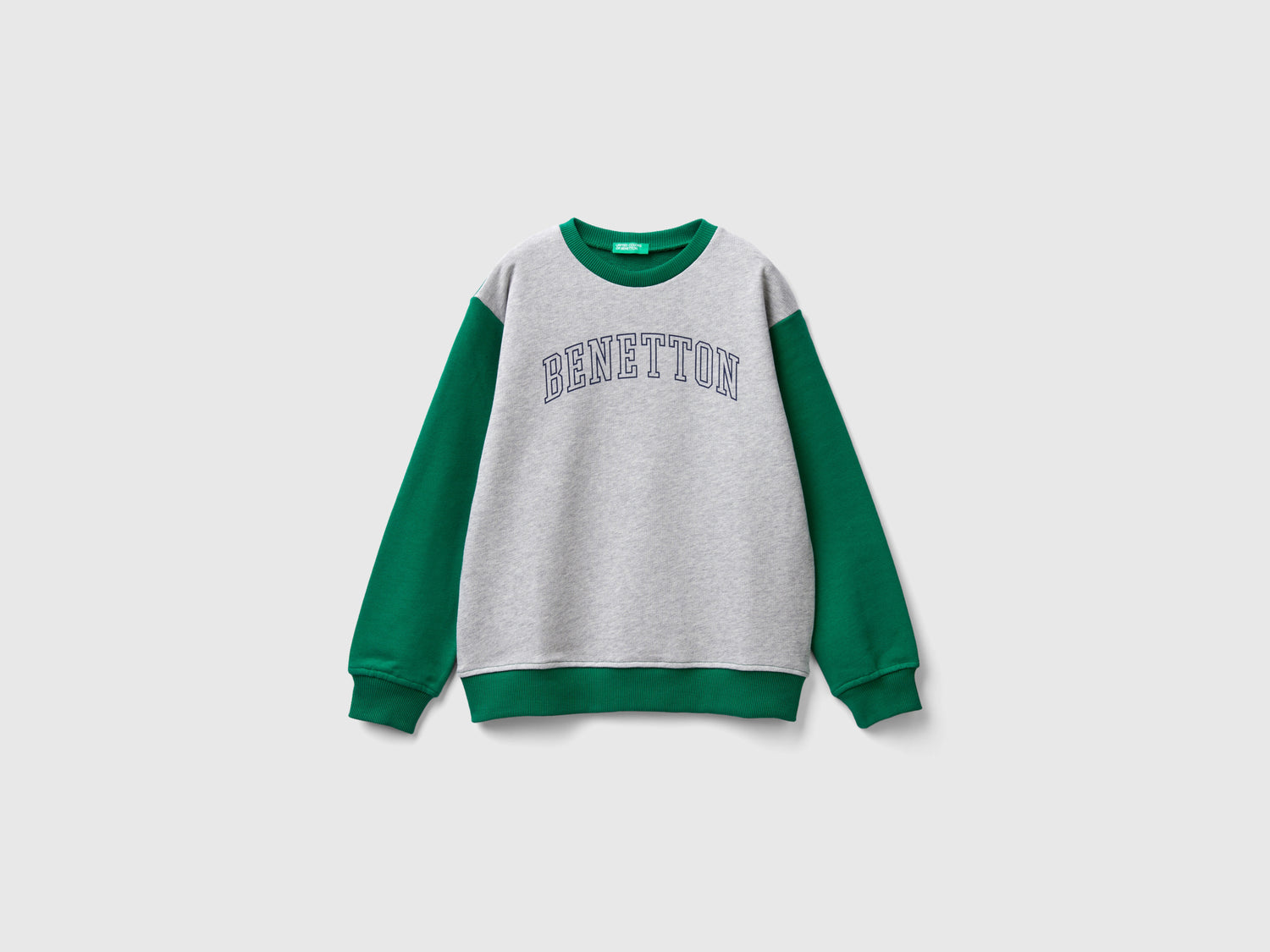 Felpa con stampa logo da bambino multi-color | Benetton Outlet