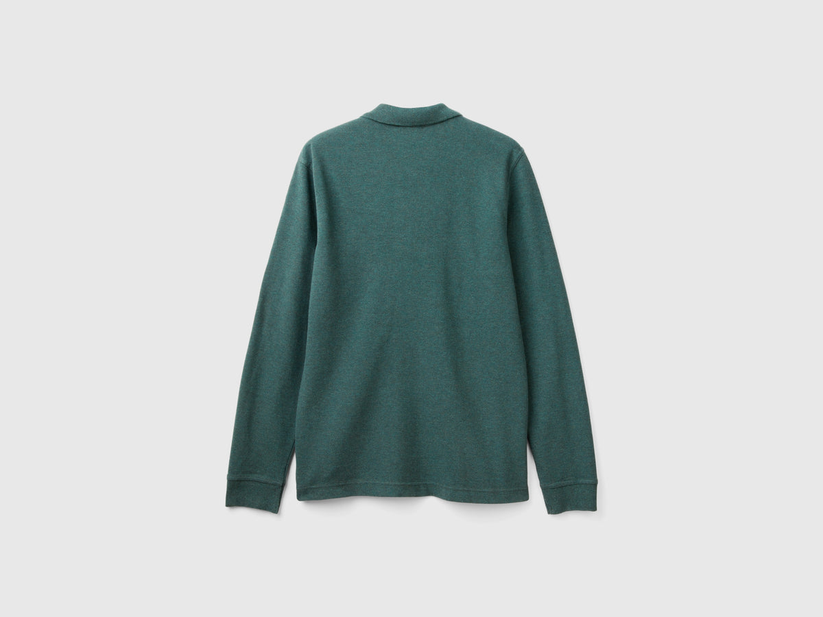 Polo mélange in cotone bio