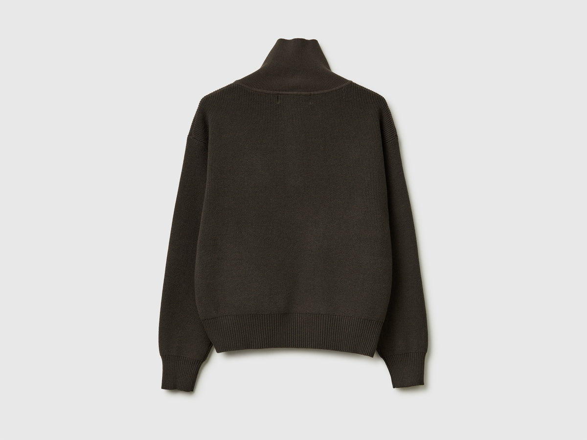 Maglione con mezza zip