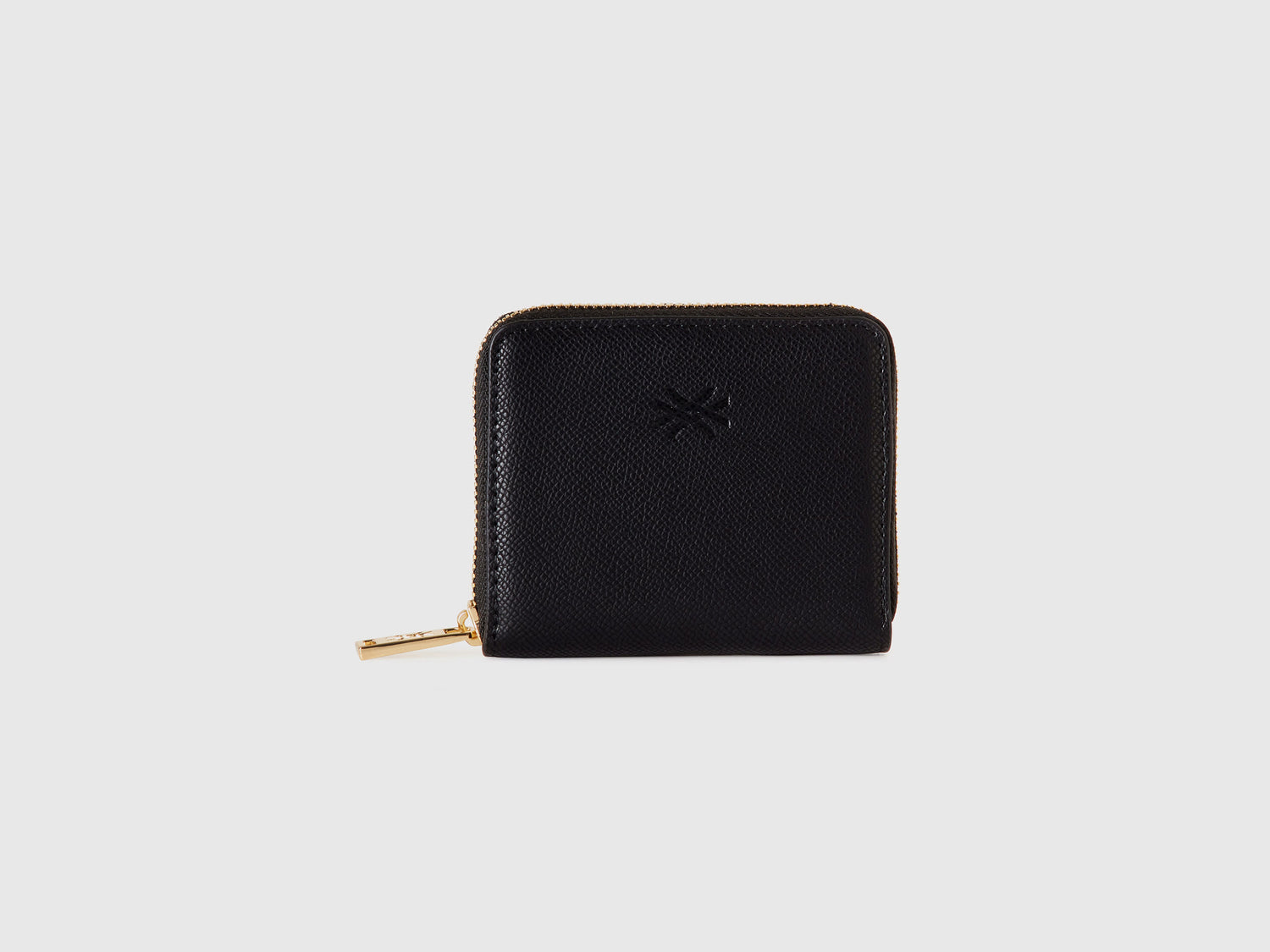 Portafoglio piccolo con zip da donna nero | Benetton Outlet