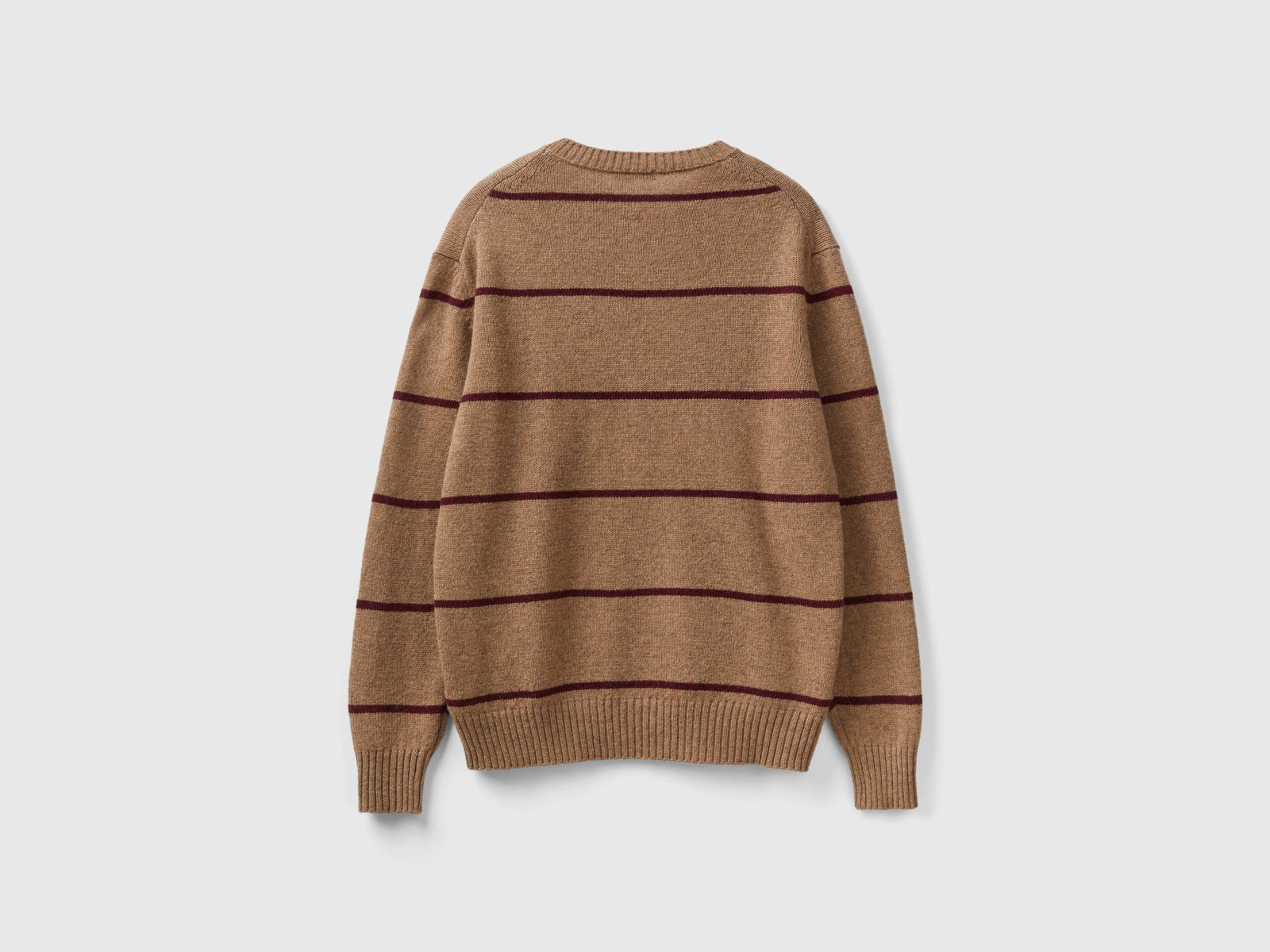 Maglia in pura lana Shetland da uomo beige 2 | Benetton Outlet