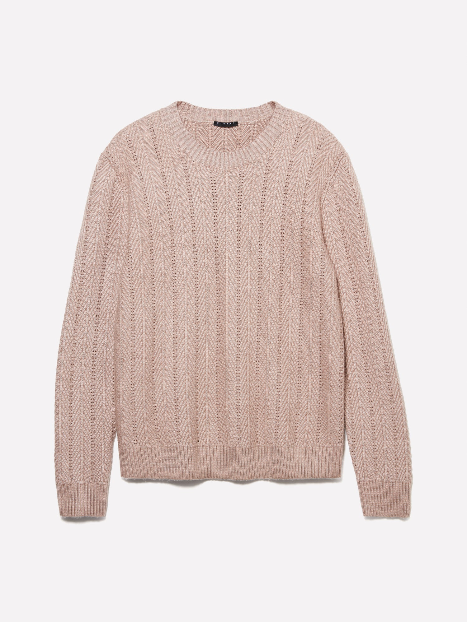 Maglia spigata da uomo beige | Sisley Outlet