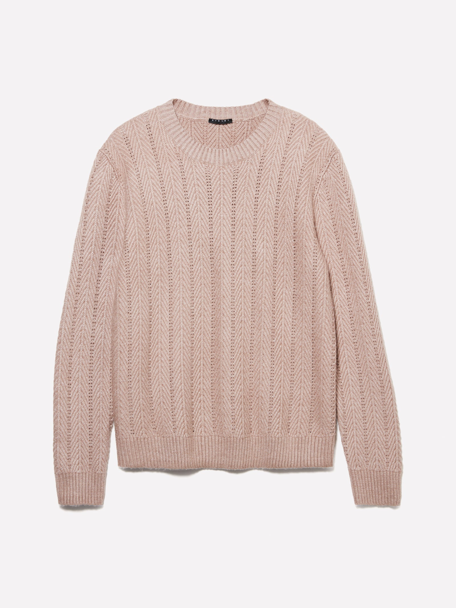 Maglia spigata da uomo beige | Sisley Outlet