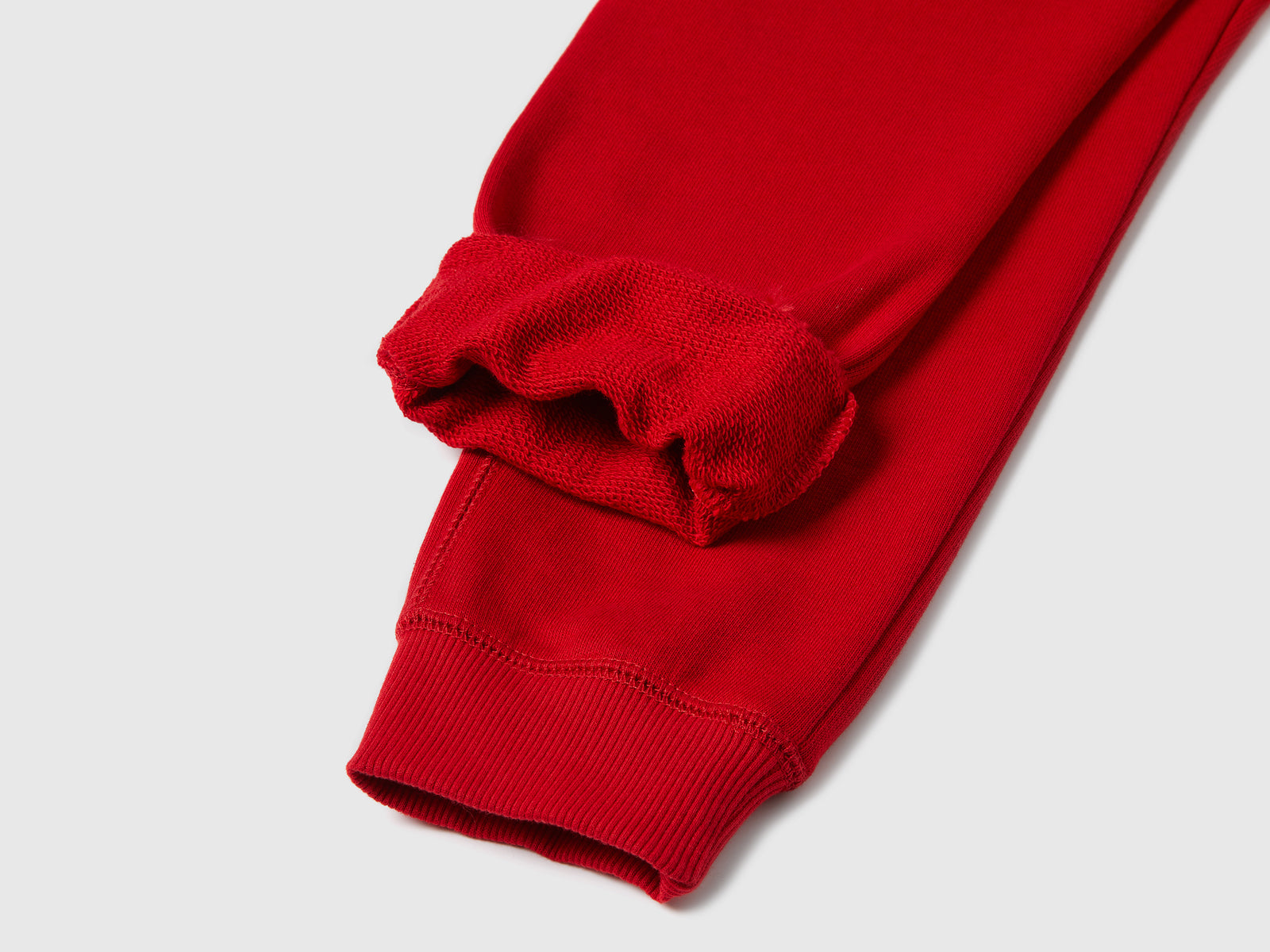 Pantaloni in felpa 100% cotone da bambino rosso 2 | Benetton Outlet