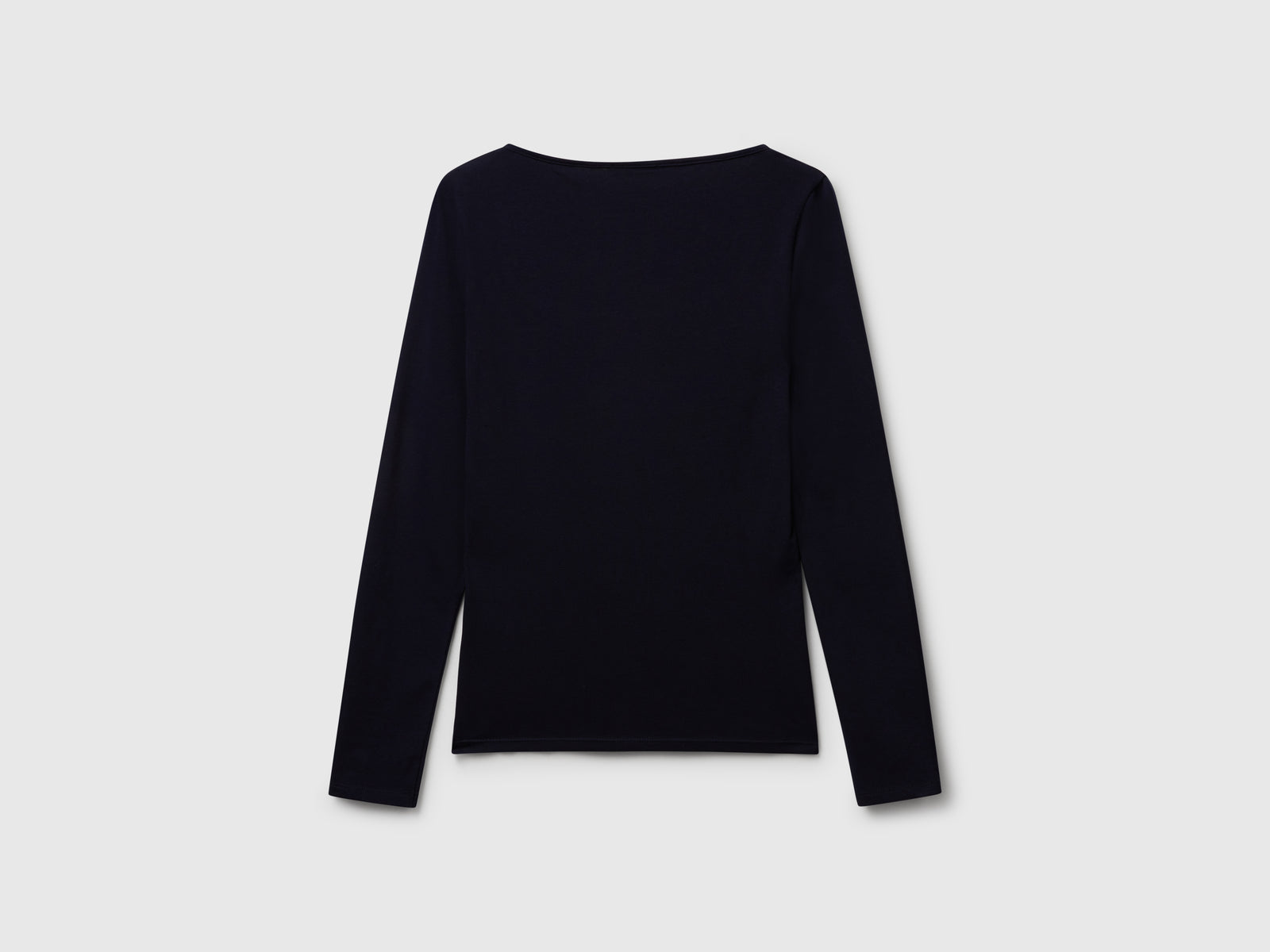T-shirt con scollo ampio da donna blu scuro 2 | Benetton Outlet