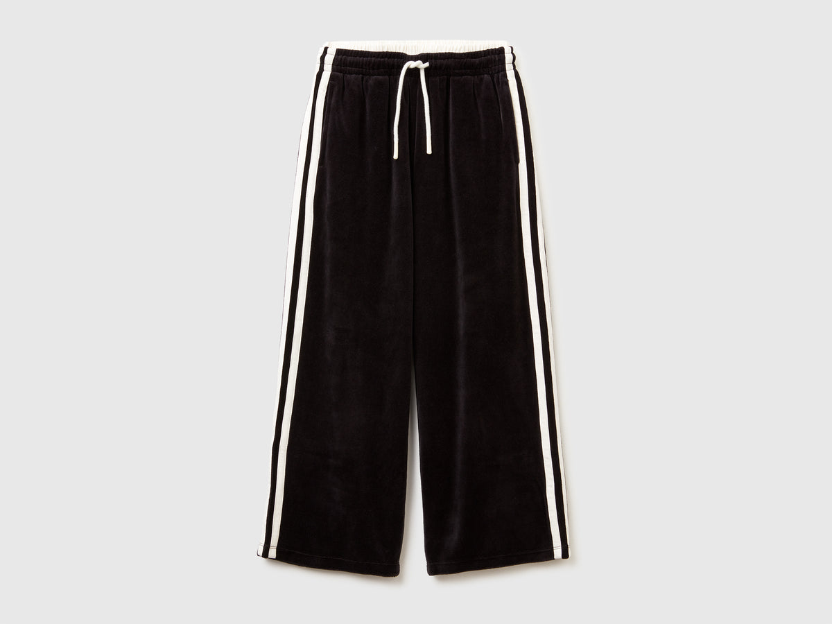 Pantaloni ampi in ciniglia