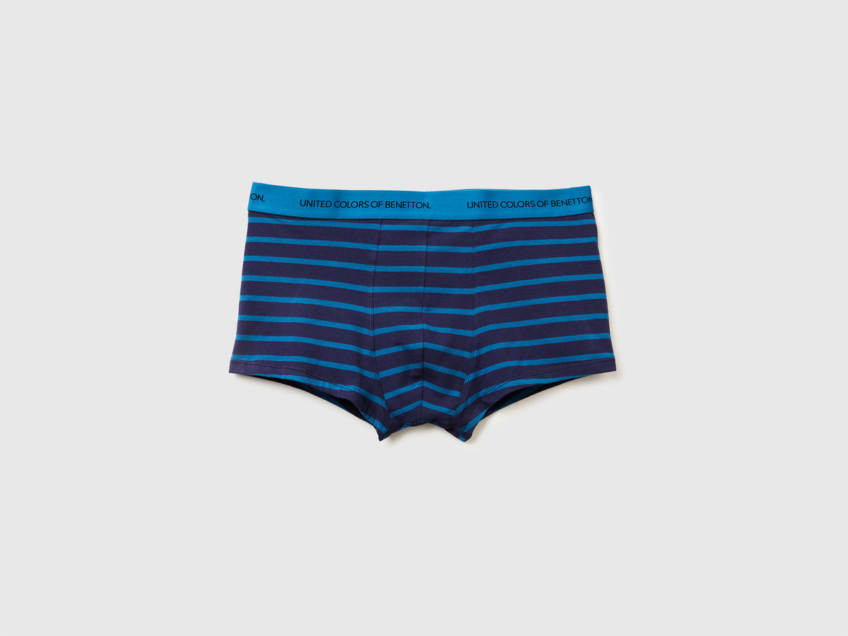 Boxer a righe in cotone stretch