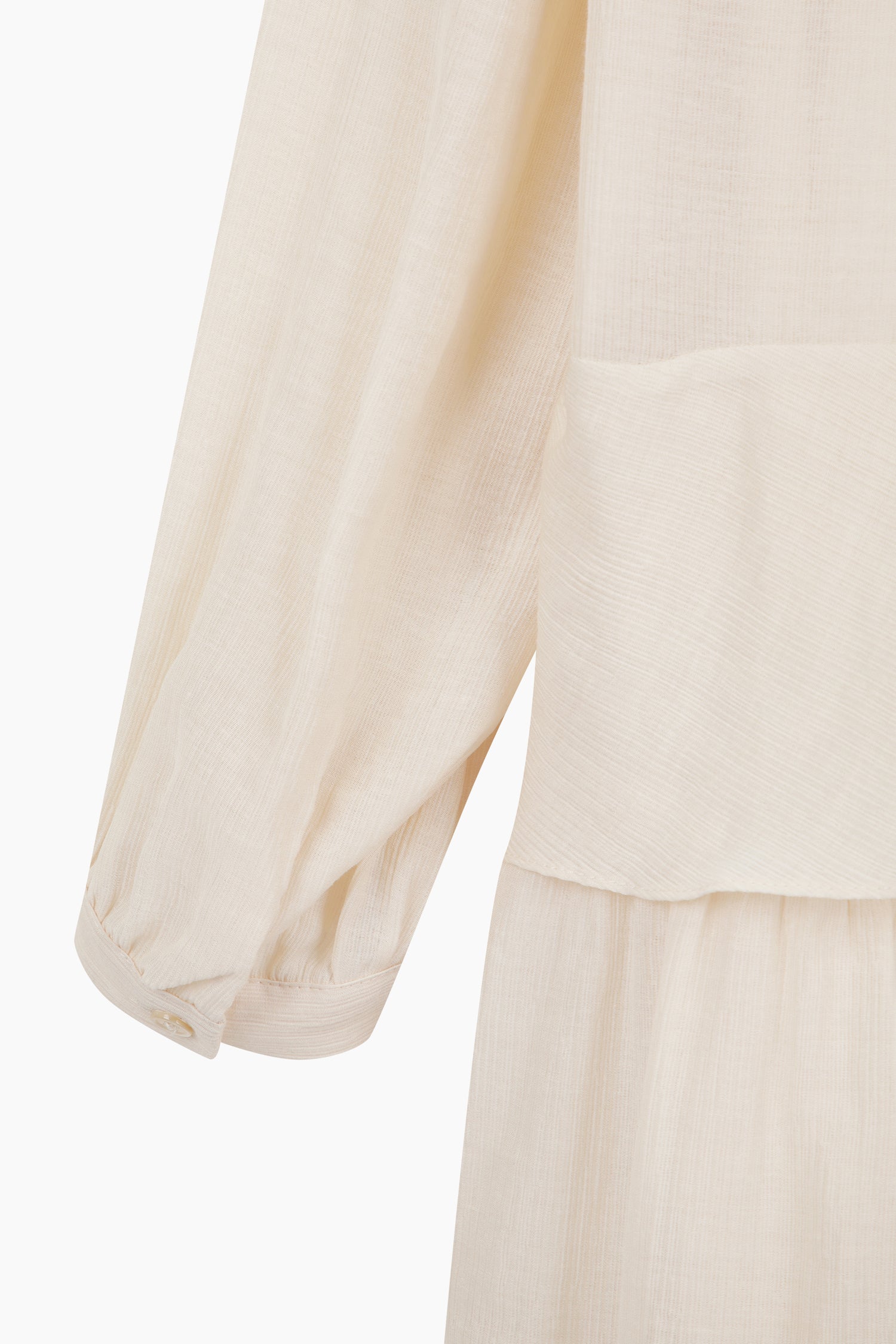 Vestito corto rosa cipria con rouches da donna bianco panna 4 | Sisley Outlet