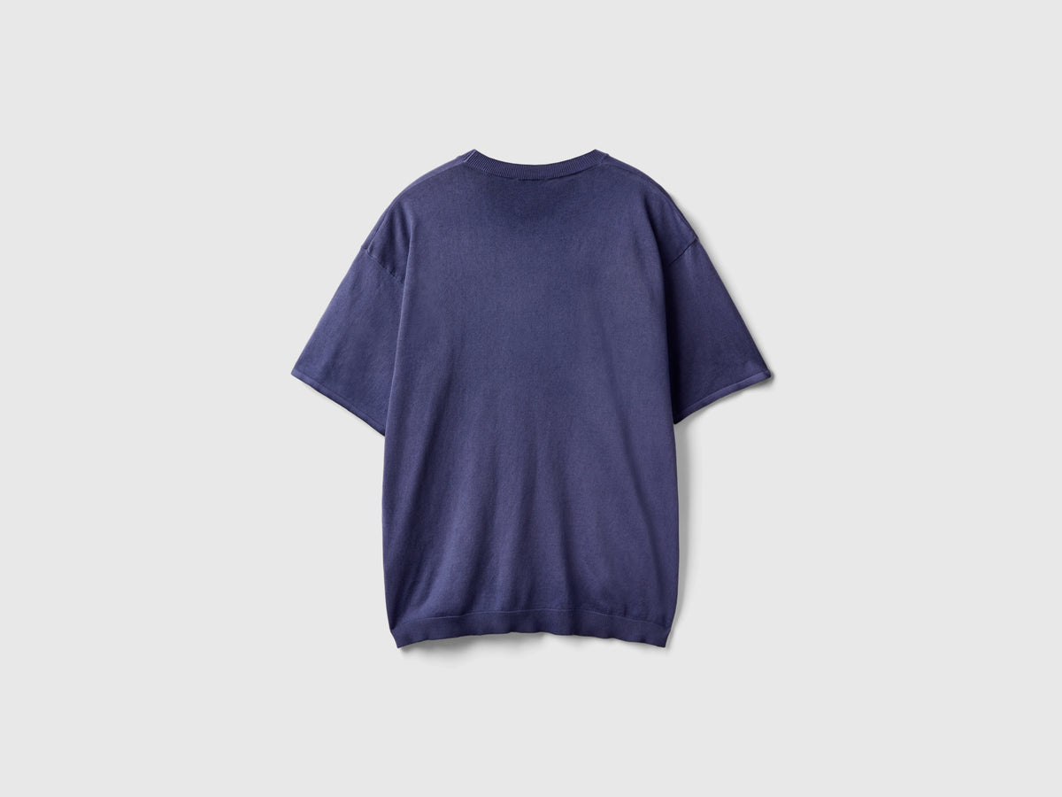 T-shirt in maglia over fit