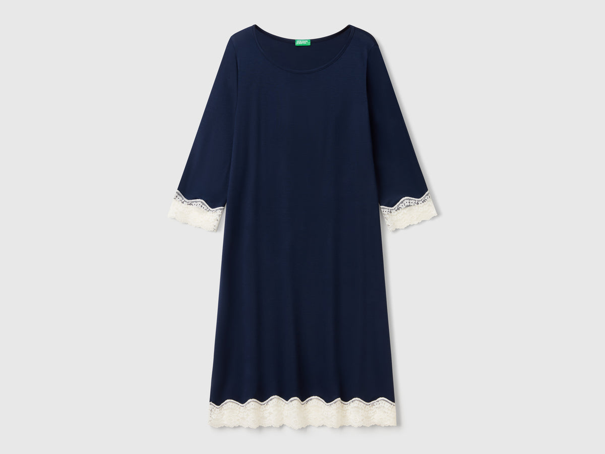 Camicia da notte con dettagli in pizzo