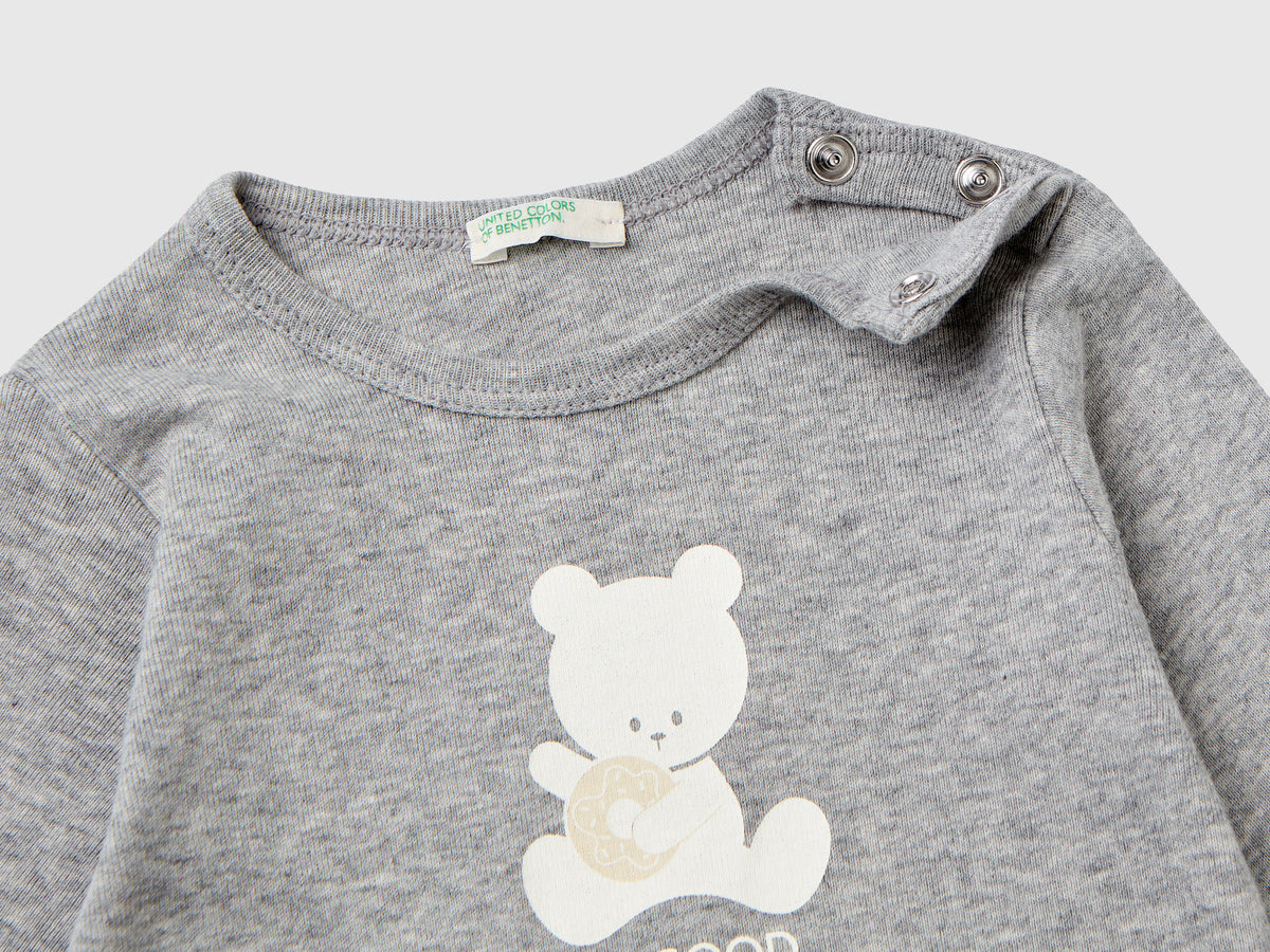 T-shirt manica lunga 100% cotone bio