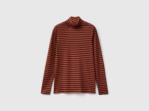 T-shirt lupetto a righe