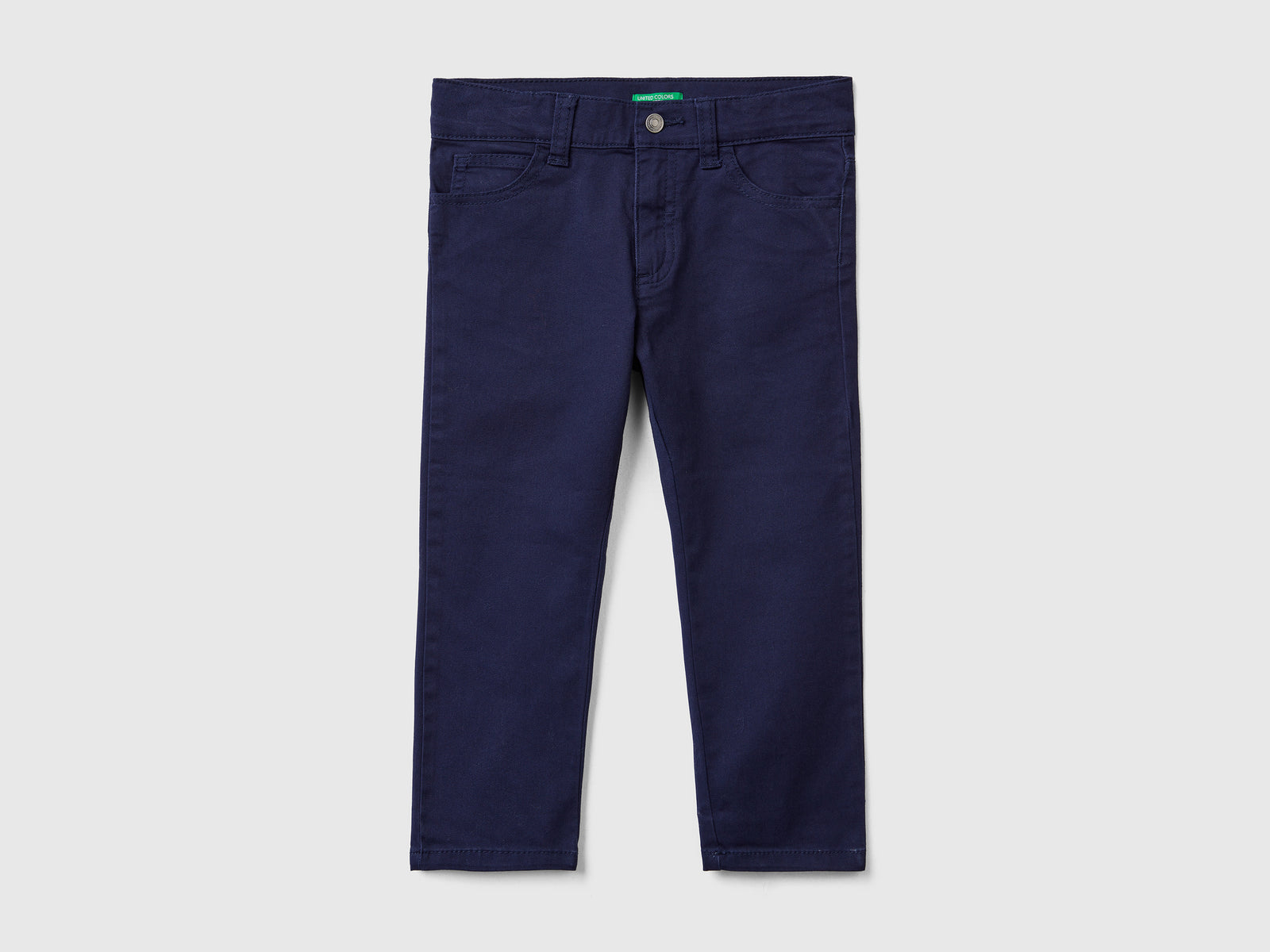 Pantaloni slim fit cinque tasche da bimbo blu scuro | Benetton Outlet