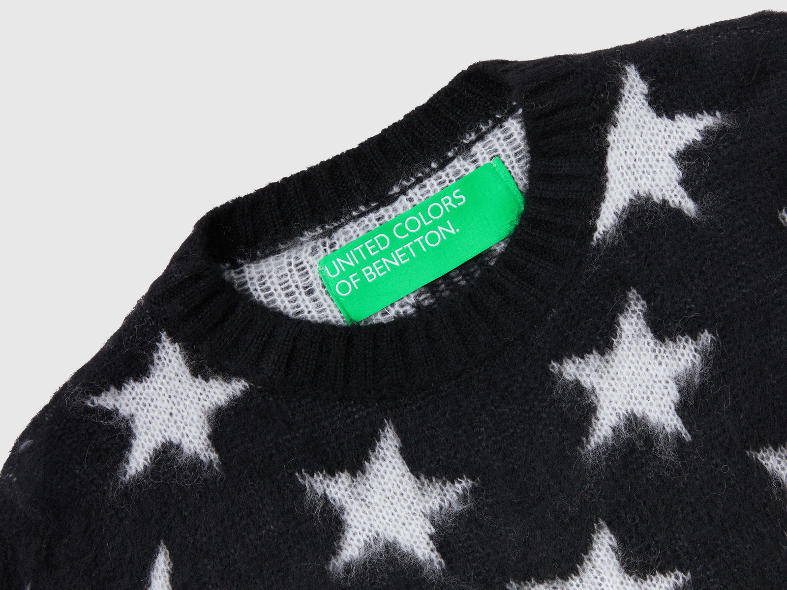 Calda maglia con stelle da donna nero 3 | Benetton Outlet