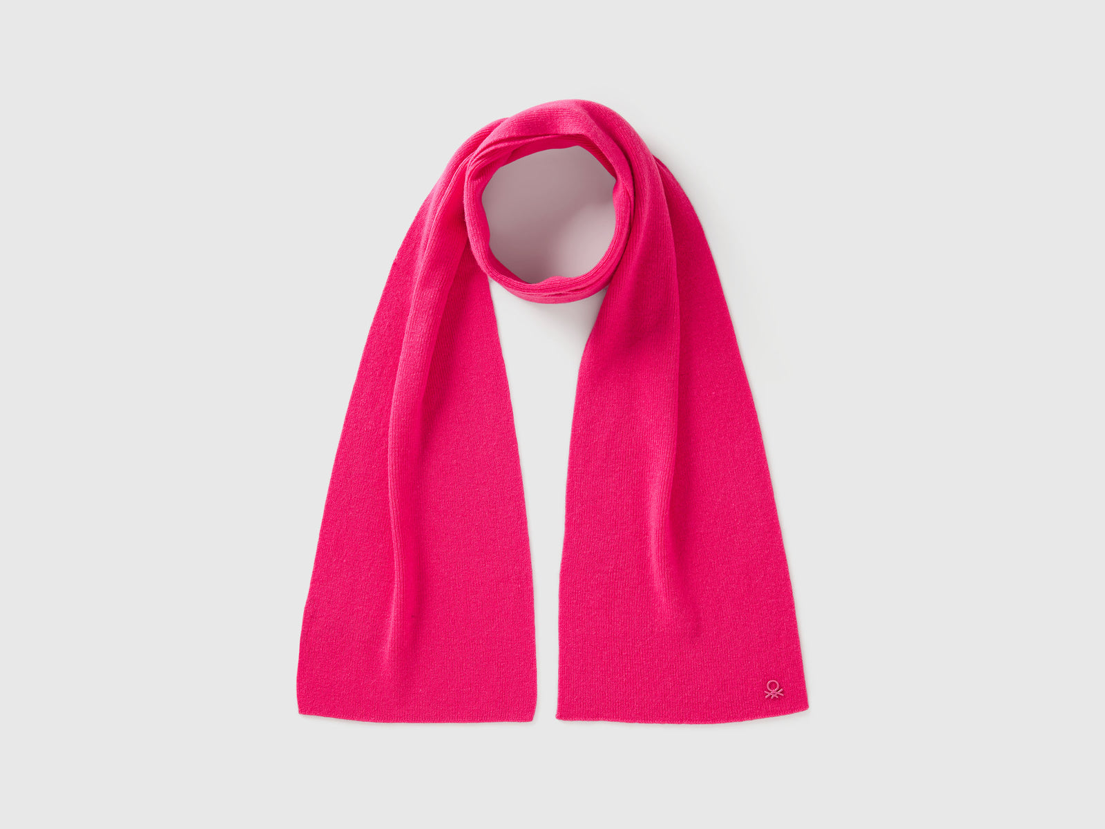 Sciarpa in misto lana da bambino fucsia | Benetton Outlet
