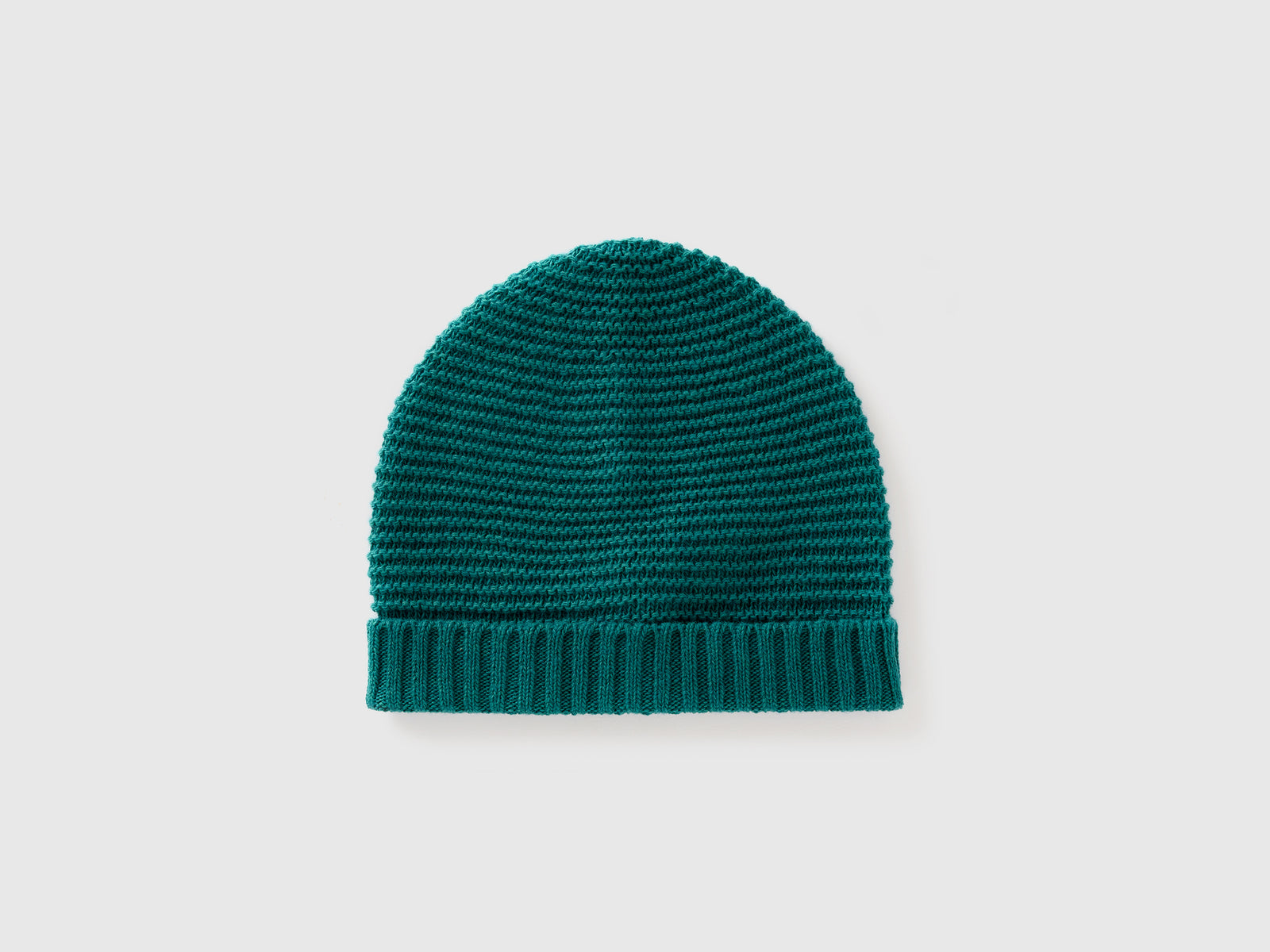 Cappellino in misto lana da bimbo verde scuro | Benetton Outlet