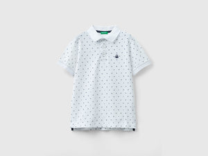Polo micro fantasia slim fit