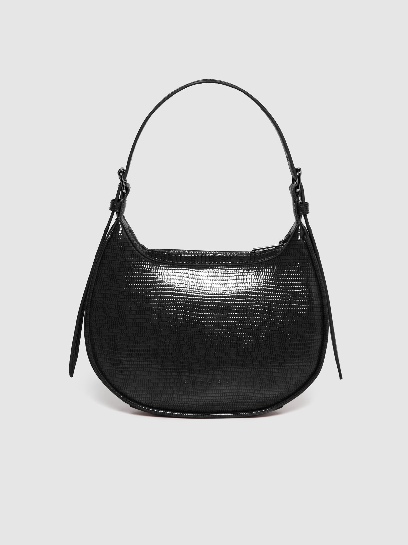 Mini borsa stampa lucertola da donna nero 2 | Sisley Outlet