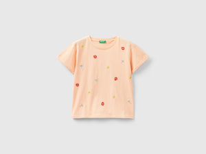 Maglietta con fiori ricamati