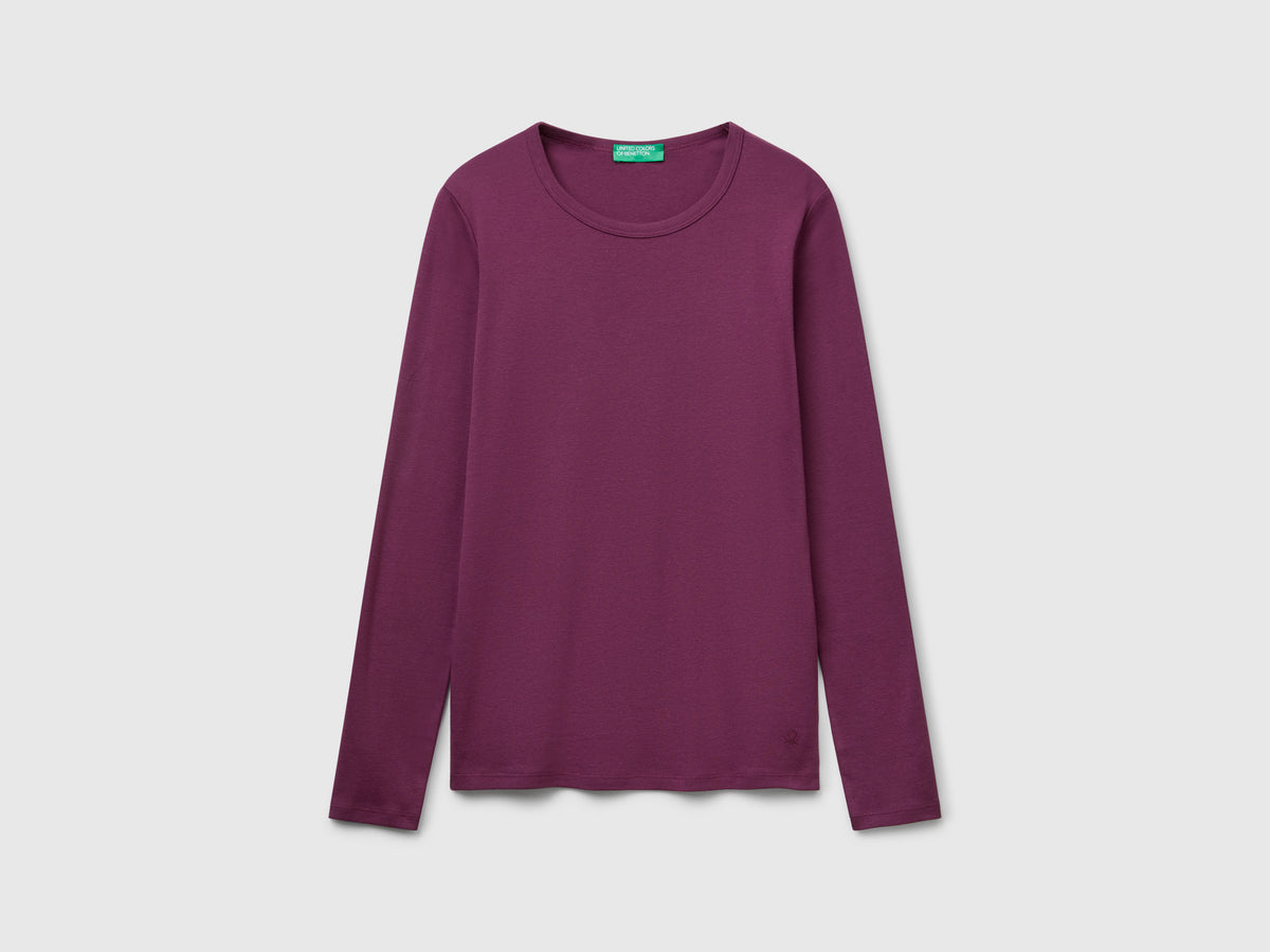 T-shirt manica lunga 100% cotone