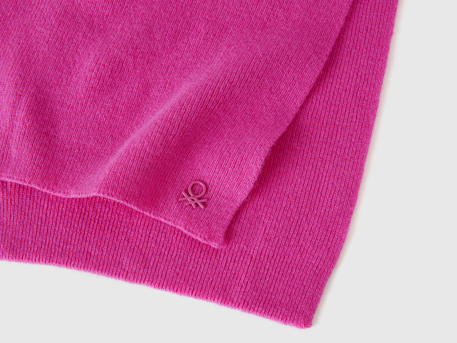 Sciarpa in misto lana da bambino fucsia 3 | Benetton Outlet