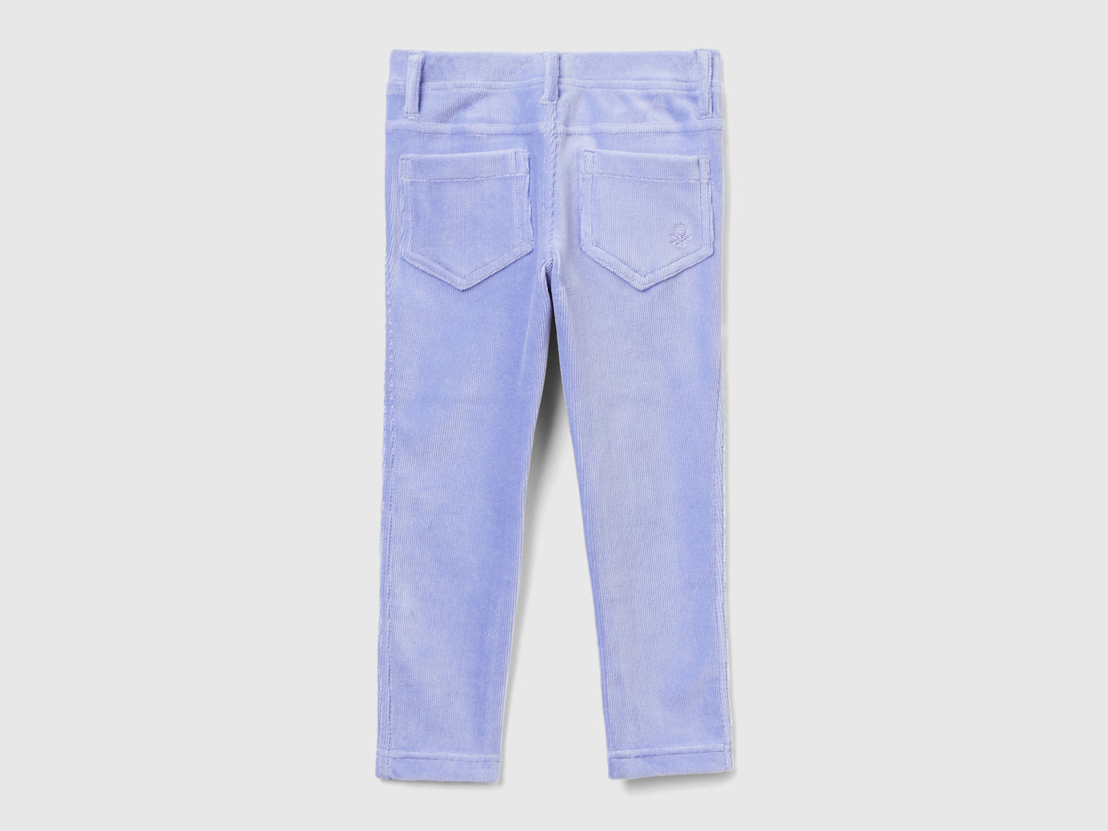 Pantaloni in ciniglia a costine da bimba lilla 2 | Benetton Outlet