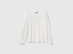 Maglia con scollo a barchetta