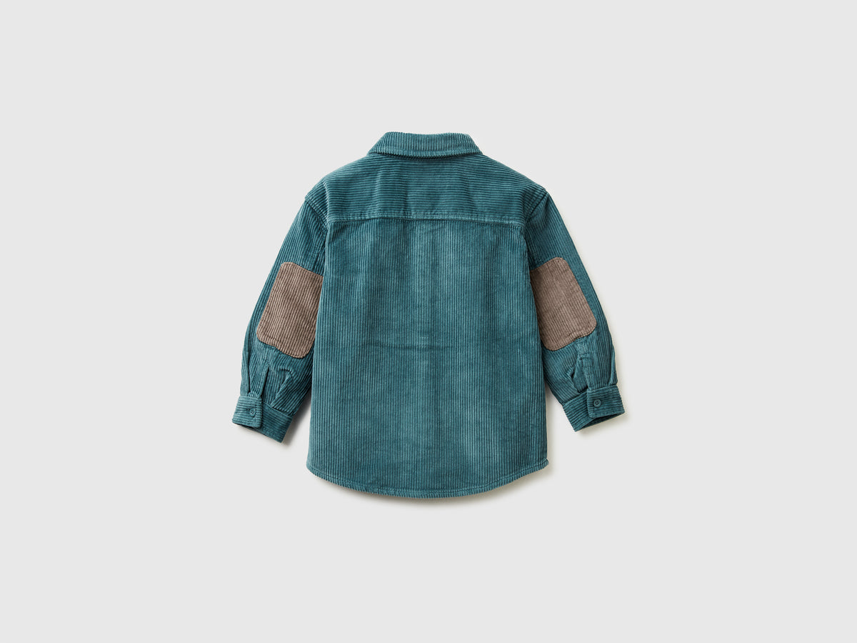 Camicia in velluto con taschino