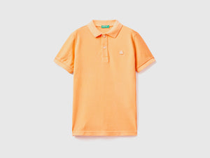 Polo fluo in cotone biologico