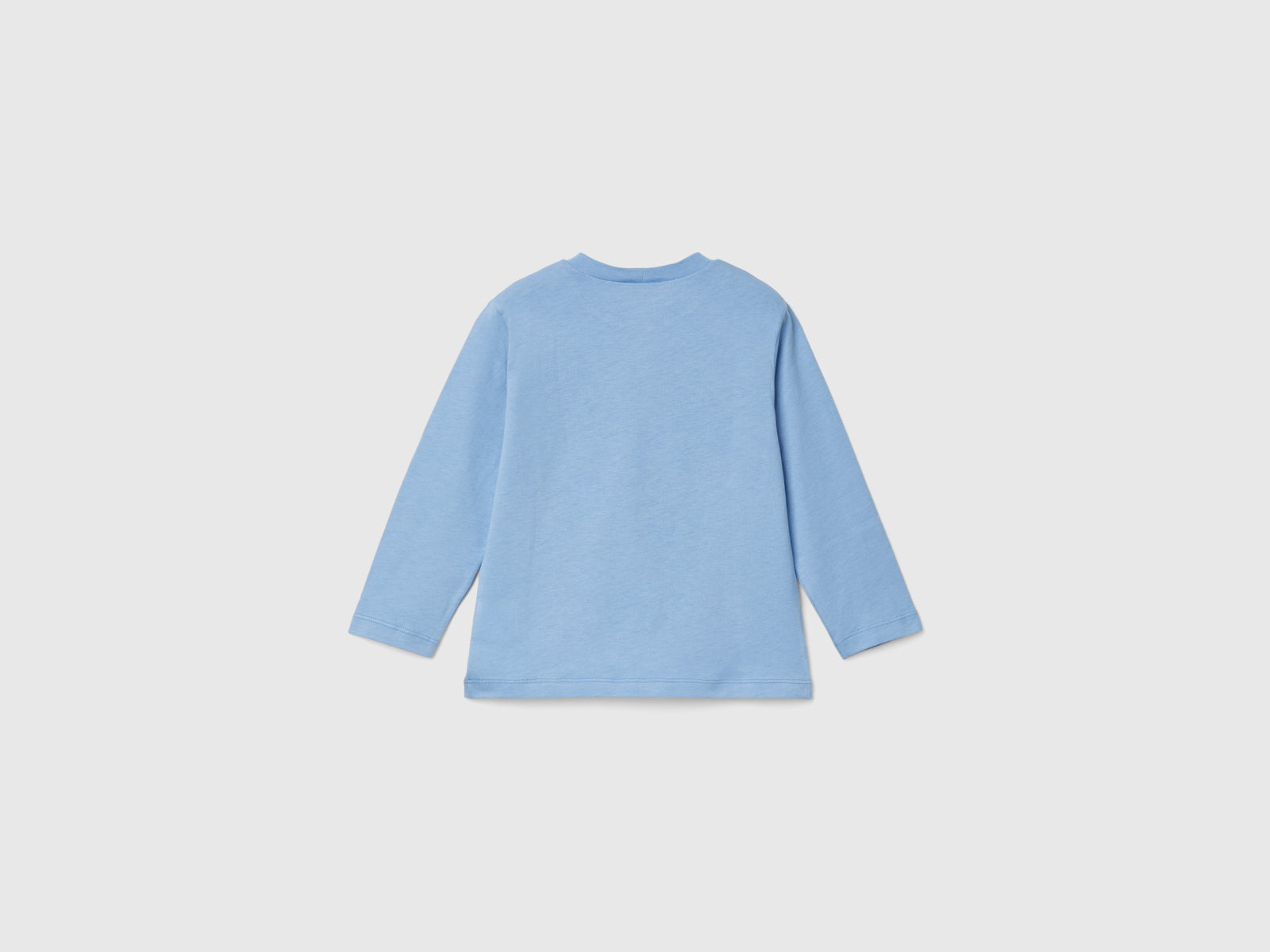 Maglietta regular fit con stampa da bimbo azzurro 2 | Benetton Outlet