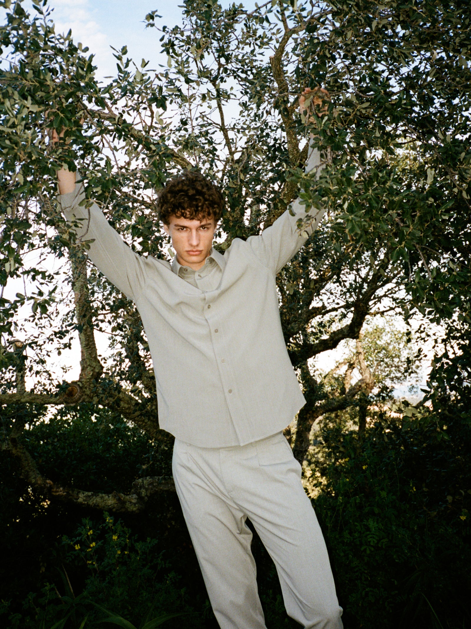 Camicia da uomo verde chiaro 2 | Sisley Outlet