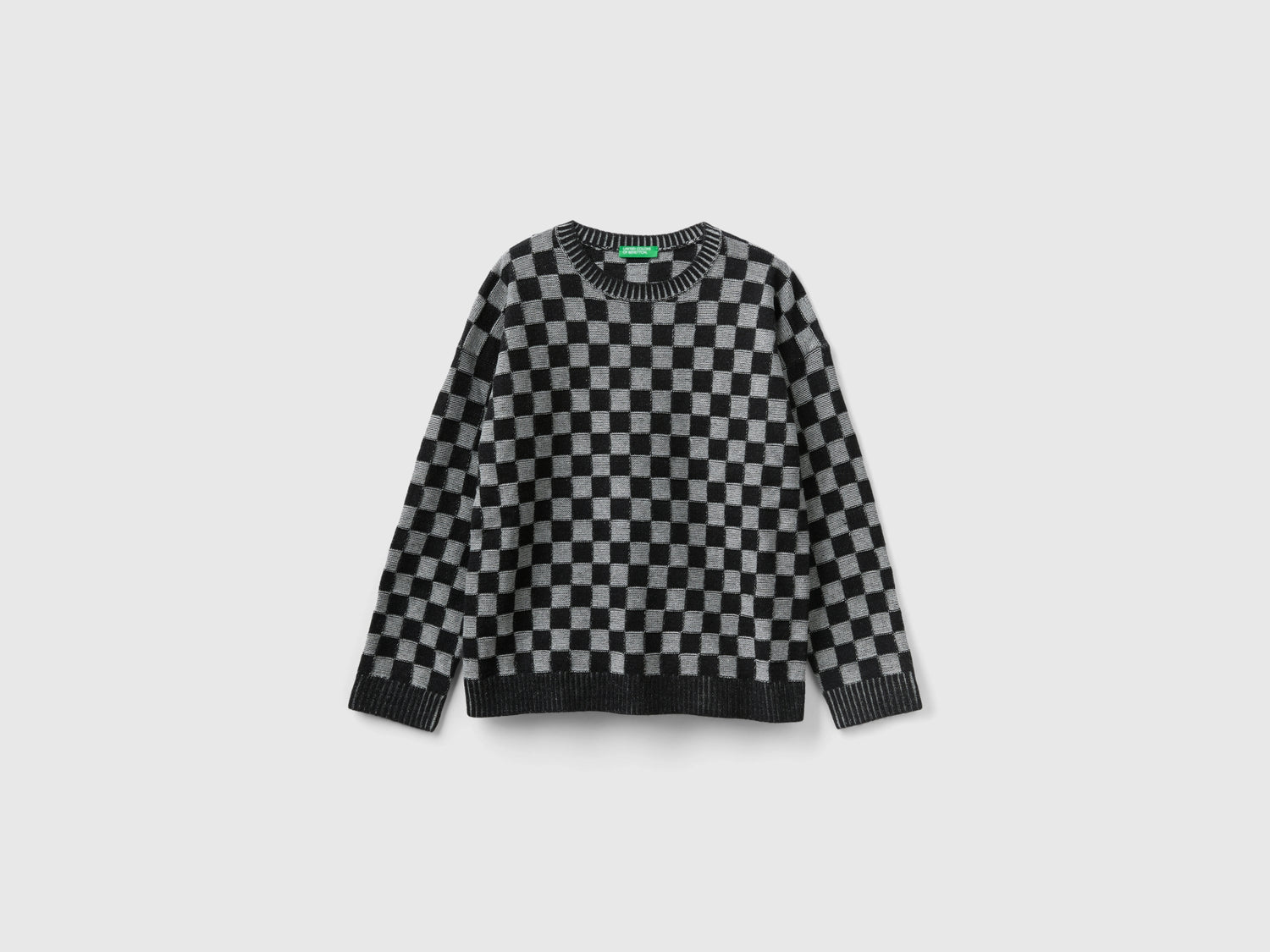Maglia a scacchi regular fit da bambino multi-color | Benetton Outlet