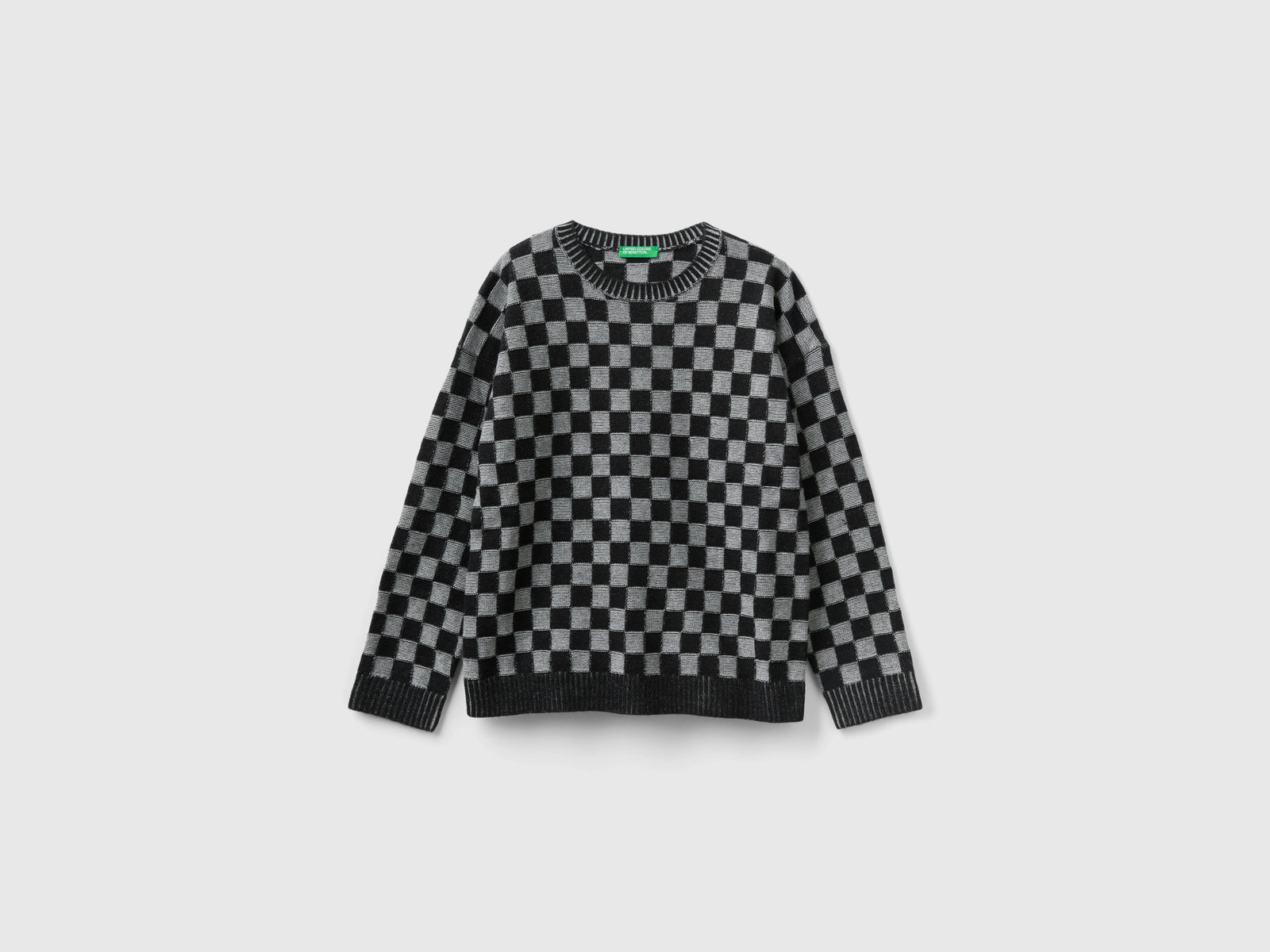 Maglia a scacchi regular fit da bambino multi-color | Benetton Outlet