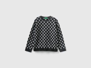 Maglia a scacchi regular fit