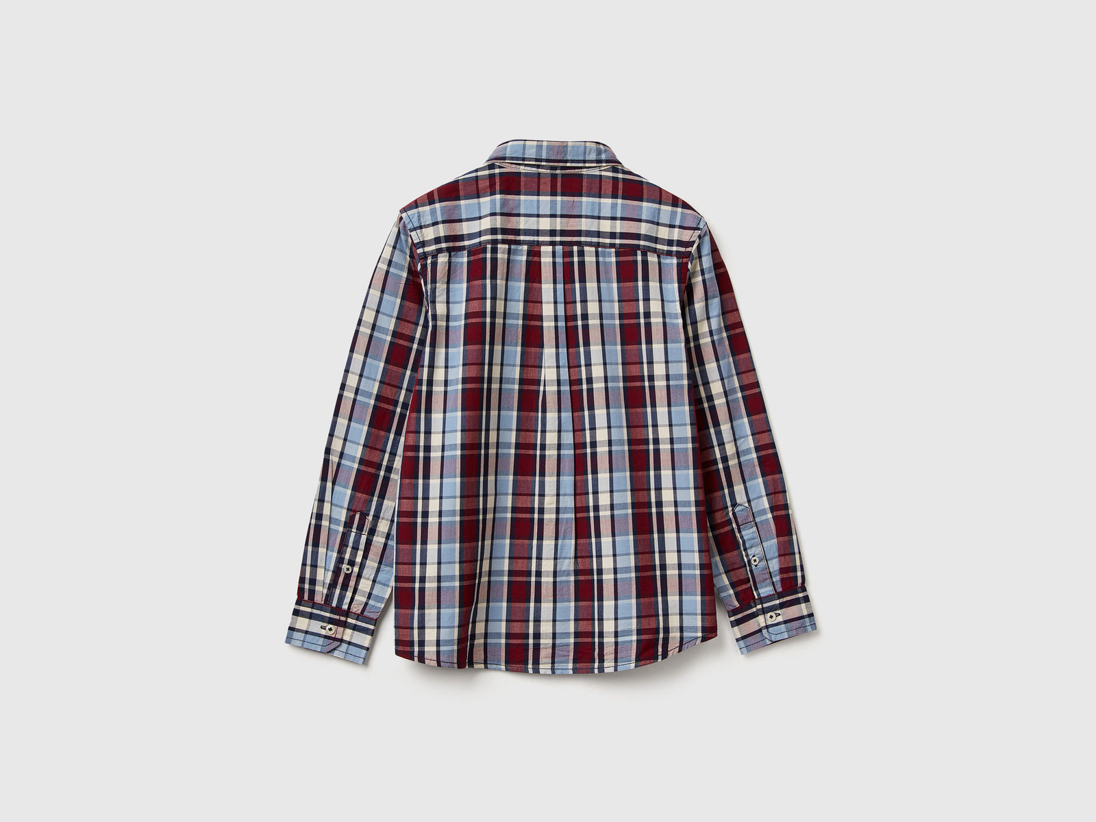 Camicia button down a quadri da bambino multi-color 2 | Benetton Outlet