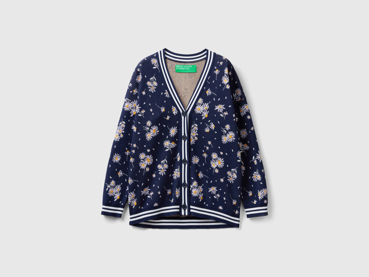 Cardigan a fiori