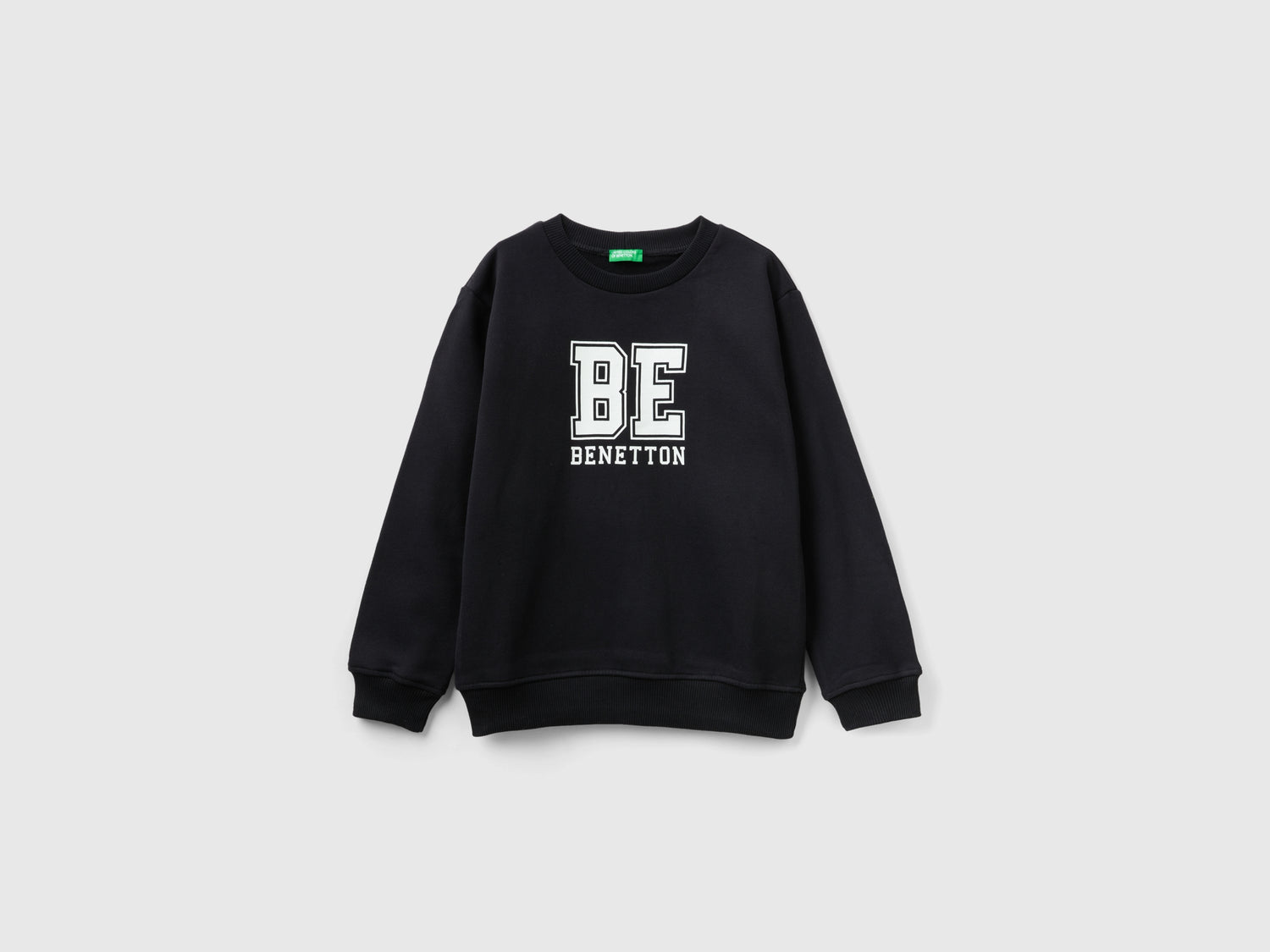 Calda felpa con logo da bambino nero | Benetton Outlet