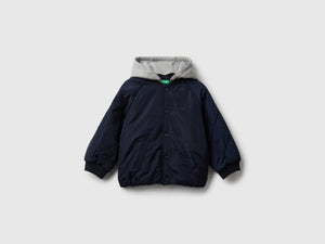 Giubbino bomber con cappuccio staccabile