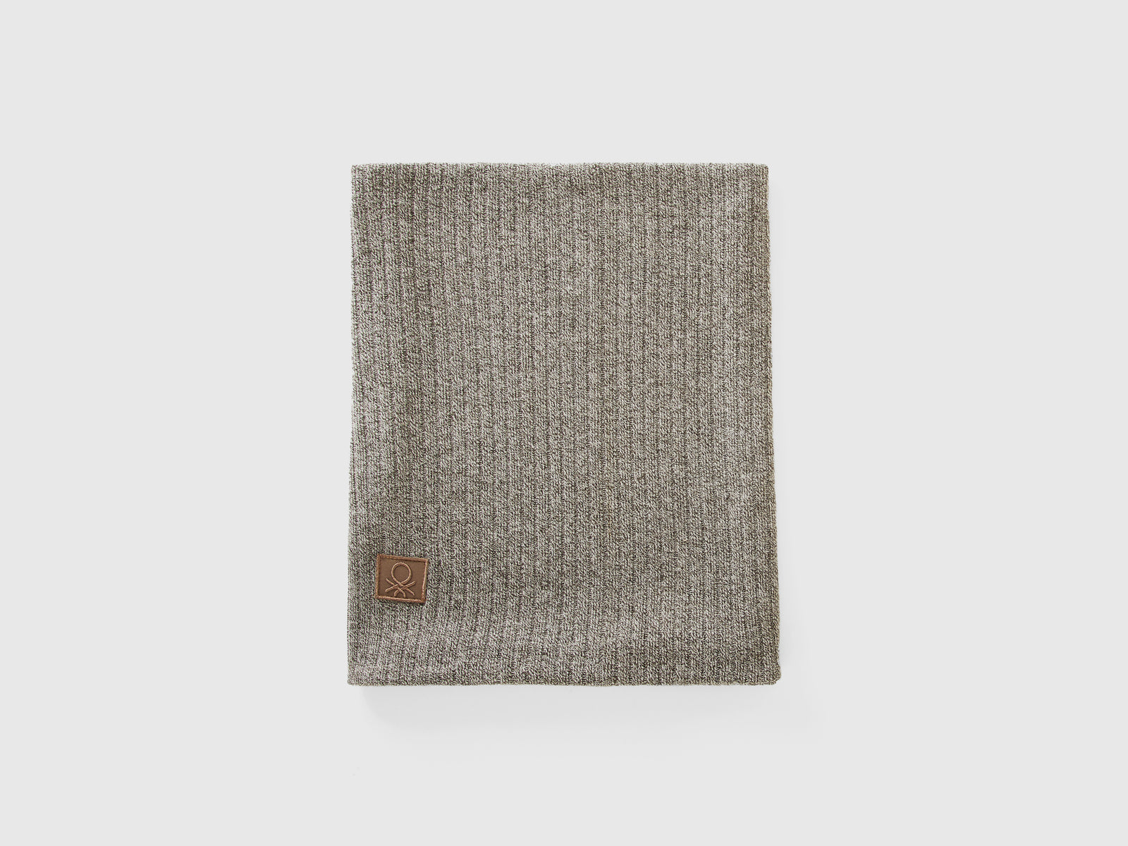 Scaldacollo in misto viscosa stretch da bambino grigio scuro 2 | Benetton Outlet